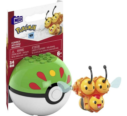 Mega Pokemon Kit De Juguetes De Construcción Combee, 15pcs