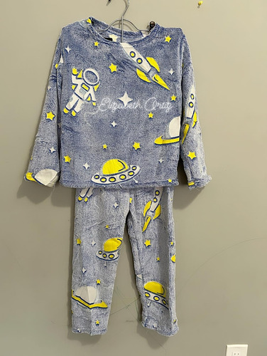 Pijama Invierno Polar Plush Peluche Luminoso Infantil Niños