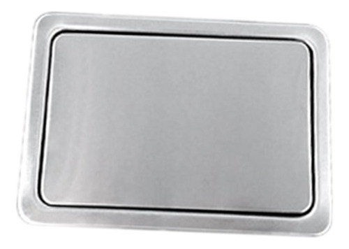 De Acero Inoxidable Flip Rectángulo Encimera Basura
