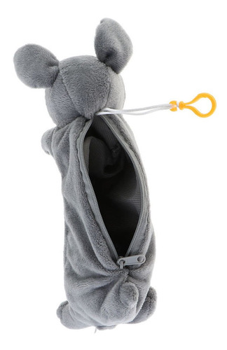 Imagen 4 de 7 de Bolso Cosmético Estuche De Pluma Estuche De Papelería Gris
