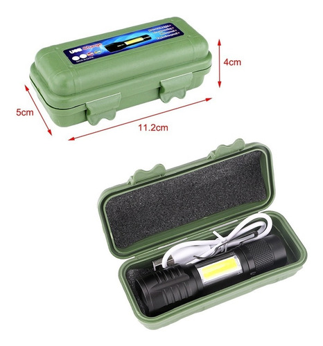 Mini Linterna Led Portátil Recargable