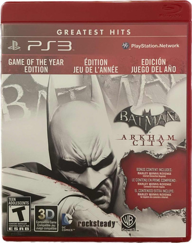 Batman Arkham City Ps3 Game Of The Year Edition (all Dlc) (Usado)