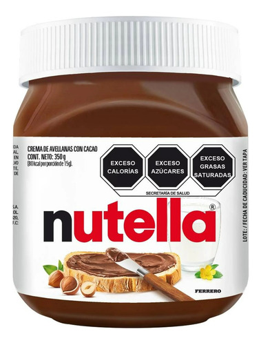 Crema De Avellanas Nutella 350g