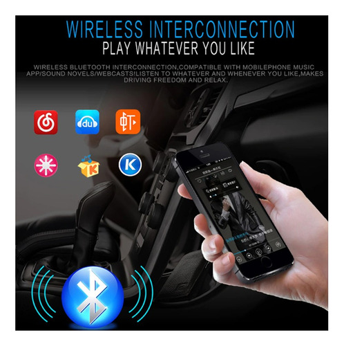Radio Auto Con Bluetooth Fm-usb-sd 60wx4 Cables Control