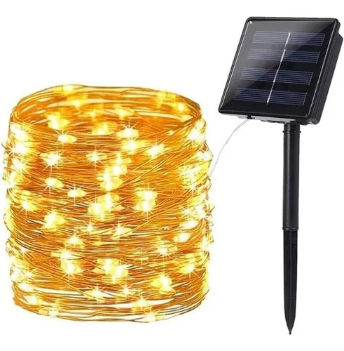 Guia De Luces Led Guirnalda 200 Led Solares Exterior