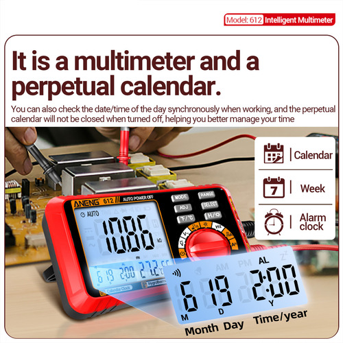 Detector De Voltaje Aneng 612 Smart Multímetro Digital 3 En