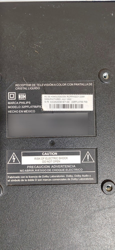 Tarjeta Main Para Tv 32 Philips 32pfl4756/f8 (Usado)