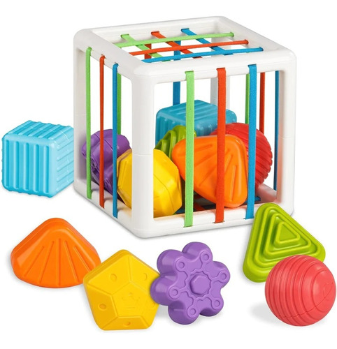 Juego Didáctico Cubo Sensorial Bebe Estimulación Temprana