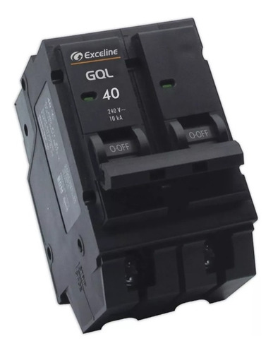 Imagen 1 de 2 de Breaker 2x40 Embutir Exceline Gql-40a-2