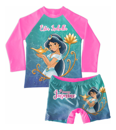 Conjunto De Traje De Baño Princesa Jasmin Jazmin Aladdin