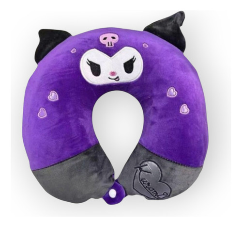 Almohada Cuello Cervical De Peluche Confort Para Viaje Violeta Kuromy Lisa Con Personajes