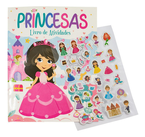 Adesivos Fofinhos: Princesas, De Brijbasi. Editora Brasileitura, Capa Mole Em Português, 2023