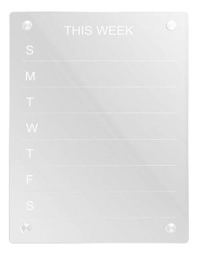 Calendario Acrílico Para Nevera, Tablero De Calendario Trans