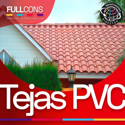 Imagen 7 de 10 de Tejas Española En Pvc Distintos Colores Para Techos