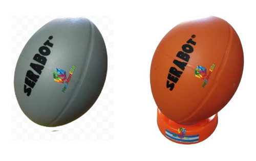 P R O M O -25% Pelota Rugby + Tee  P/ Mini Rugby Serabot Pvc