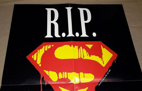 La Muerte De Superman Poster Editorial Vid Original 1992 (Usado)