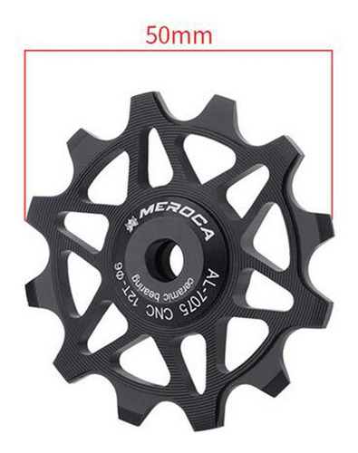 S Polea De Cambio Trasero Para Bicicleta De Negro 12t