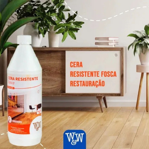 Kit 3 Cera Resistente Fosca Piso Taco Madeira Assoalho W&w