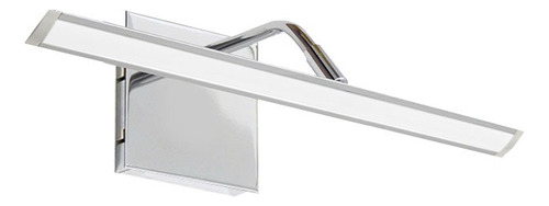 Aplique Pared Cuadros Movil Luz Led Fria 40cm Cuadra Cromo Gioluce CUADRA-1-40