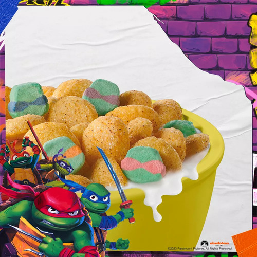 Cereal General Mills Family Size Importados Color Ninja Turtles