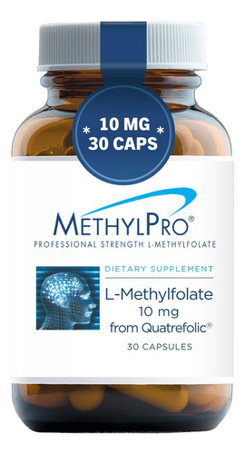 Metilpro 10mg Quatrefólico L Metilfolato (30 Cápsulas) Suple