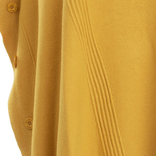 Imagen 6 de 8 de Poncho Capa Cerrado Tejido Fino Suave Estrech Boton Elegante