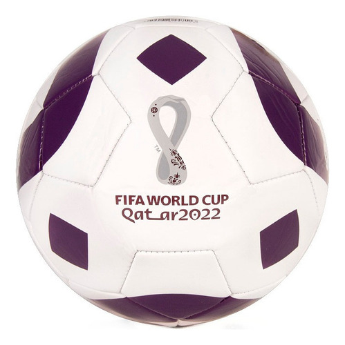 Pelota Microbell Fifa Qatar Copa 2022 N°5 Blanco