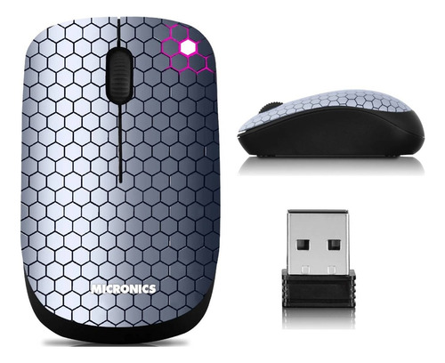 Mouse Inalámbrico Micronics Micm727 Hexagon Office Wireless 