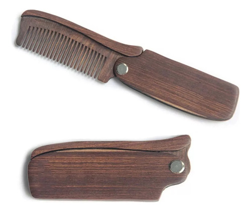 X Peine Plegable De Madera For Barba Uso Diario Con Bálsamos