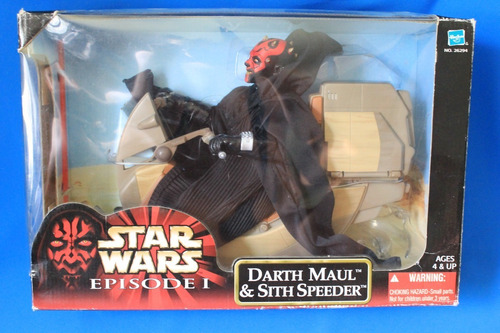 Darth Maul & Sith Speeder 12 Pulgadas Star Wars Episodio 1 (Usado)