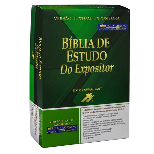 Imagem 5 de 6 de Bíblia de Estudo do Expositor - Capa couro bounded vinho: Nova Versão Textual Expositora, de Sociedade Bíblica do Brasil. Editora Sociedade Bíblica do Brasil em português, 2015