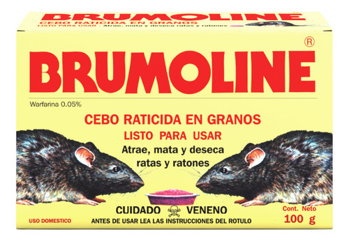 Brumoline Raticida Cebo 100g