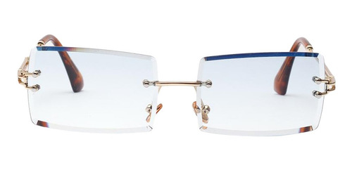 Lentes De Sol Rectangulares Teñidas Vintage De 4 Piezas