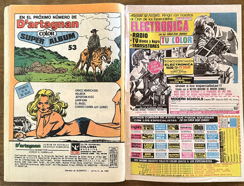 Revista Dartagnan Nro: 54 Completa Excelente Estado Leer (Usado)