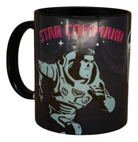 Caneca Pop Comando Estelar Buzz Lightyear 350ml Personagem Cor Preto