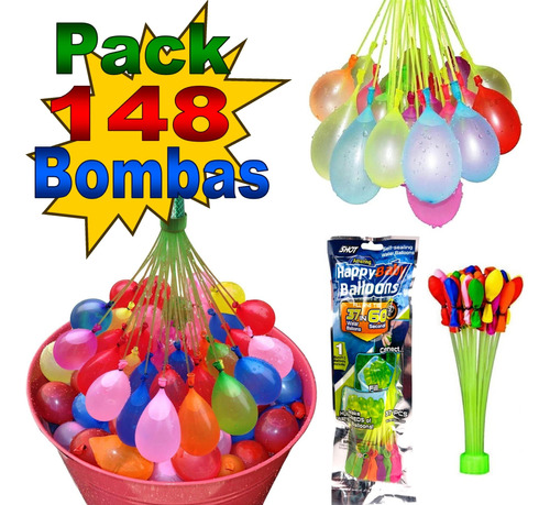 Pack 148 Globos Bombas De Agua De Llenado En 60 Segundos