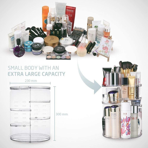 Imagen 2 de 6 de Organizador Para Cosmeticos Acrilico Maquillaje Cosmetiquera