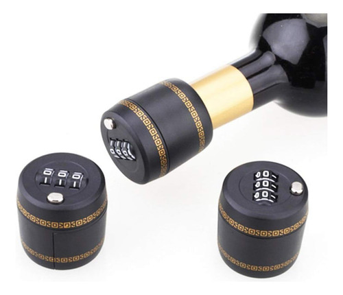 (6 Pack) Cerradura De Combinación Para Botellas De Vino...