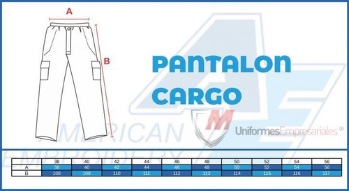 Pantalon Cargo Uniforme, Trabajo, Táctico, Reforzado Ae