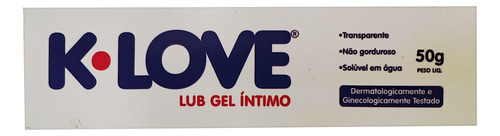 Gel Lubrificante Íntimo Fashion K-love 50g