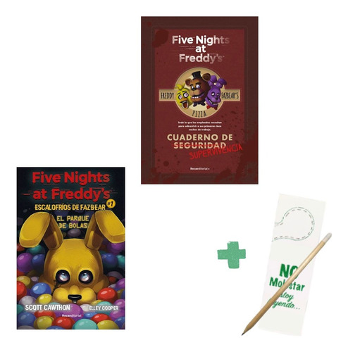 Five Nights Fazbear 1 + Cuaderno Supervivencia - 2 Libros