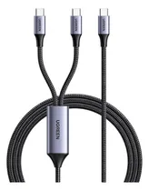Comprar Ugreen Cable Usb-c A Usb-c 100w 2 En 1 Qc Splitter - 35087 Color Gris