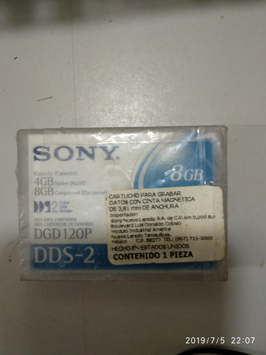 Sony Dds-2 Tape Dat 3.81mm   4gb