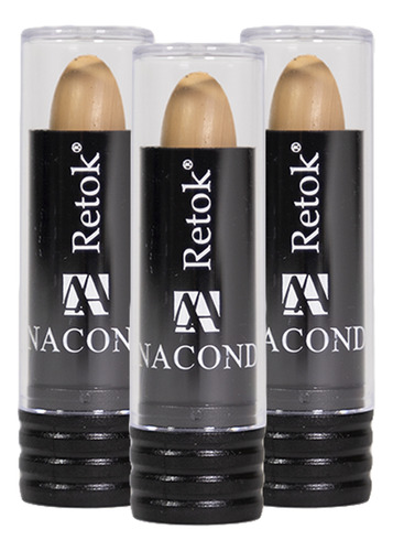 Kit 3 Retok Stick 3g Loiro - Cabelos Brancos Anaconda