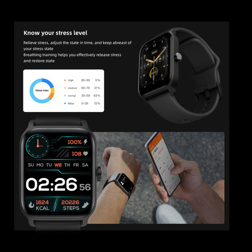 Reloj 1.8 Ip68 Para Android Ios Con Heart E