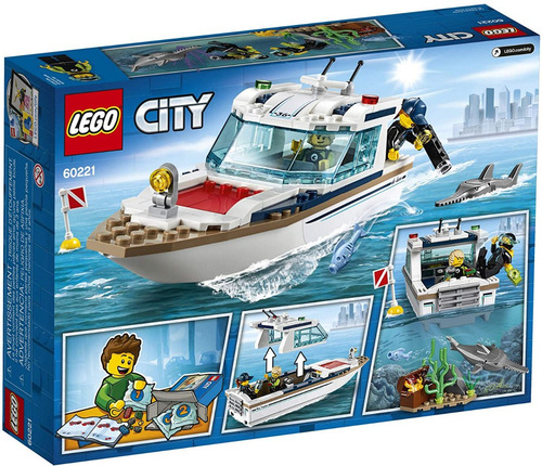 Lego City Great Vehicles 60221 Barco Yate De Buceo
