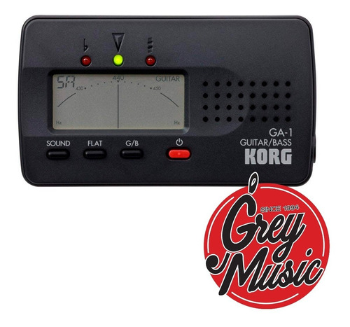 Afinador Korg Ga-1 Para Guitarra Y Bajo - Grey Music