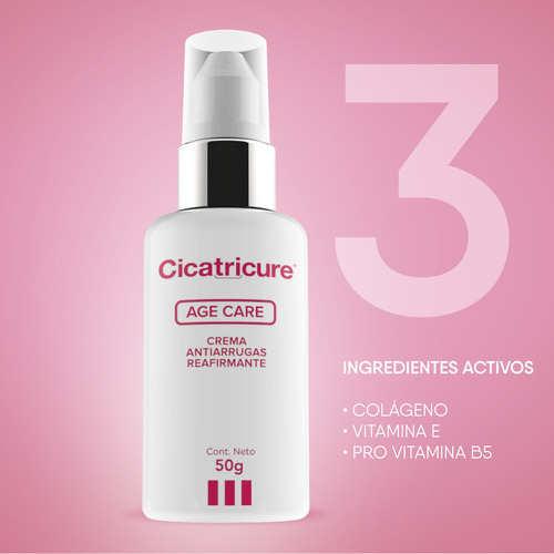 Pack Cicatricure 02 Age Care Antiarrugas Reafirmante 50g C/u