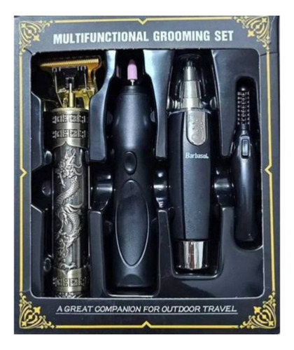 Set Maquina Multifuncional Afeitadora Barba Nariz Y Oreja