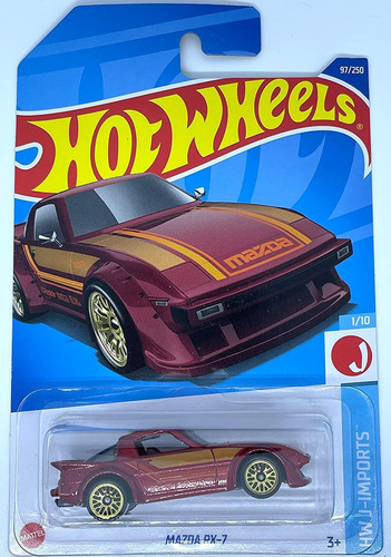 Hot Wheels 2022 - Mazda Rx -7 - Red - Hw J -imports - 1/10